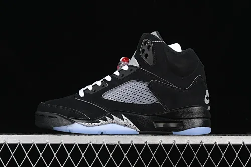 All categories Air Jordan Jordan series basketball shoes Air Jordan 5 pure original version Air Jordan 5 Black "Metallic Reimagined" AJ5 Joe 5 black silver HF3975-001